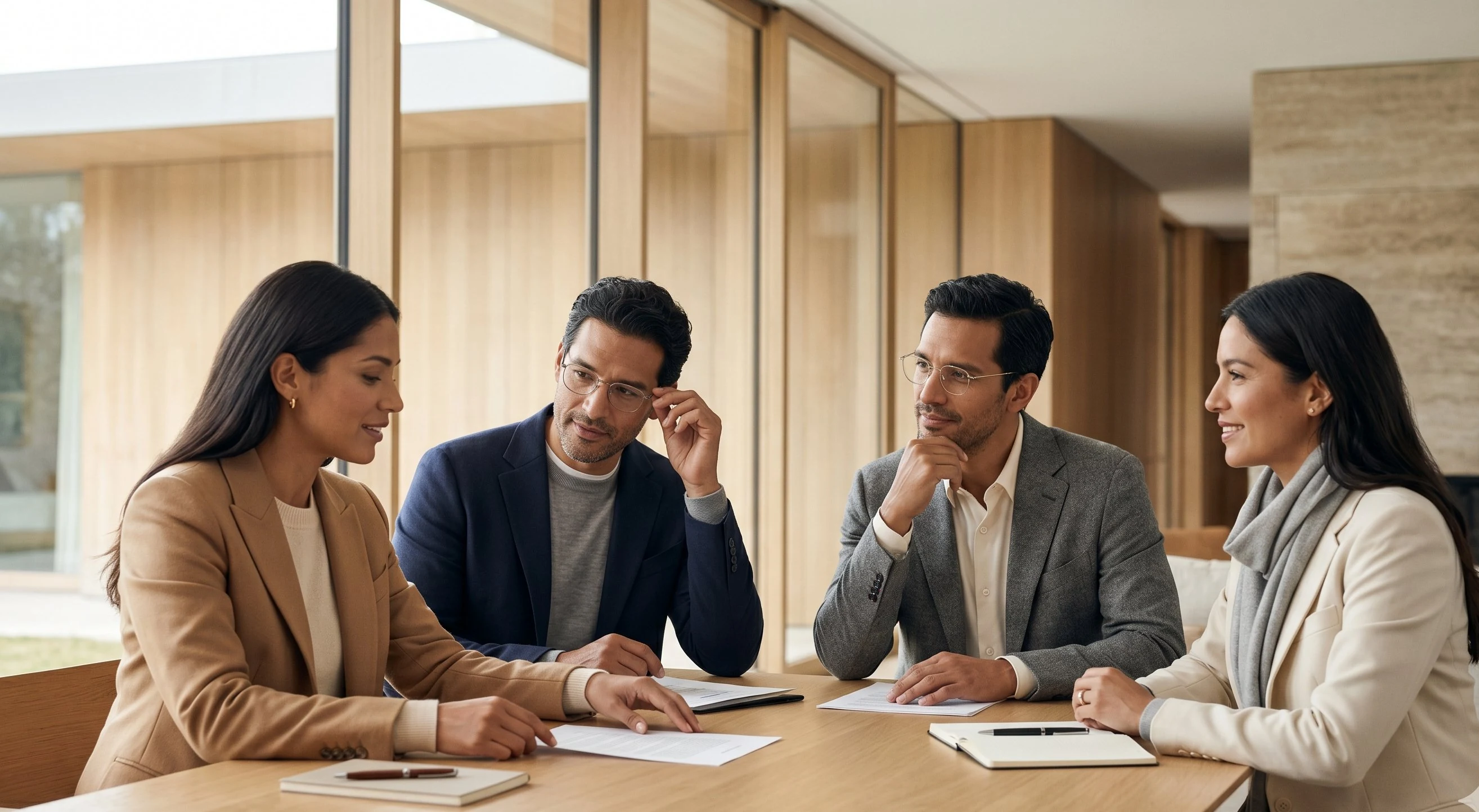 Equipo de trabajo en reunión